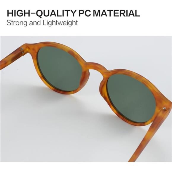 Polarized Round Sunglasses, Stylish Sunglasses for Men and Women Retro Classic main image 5